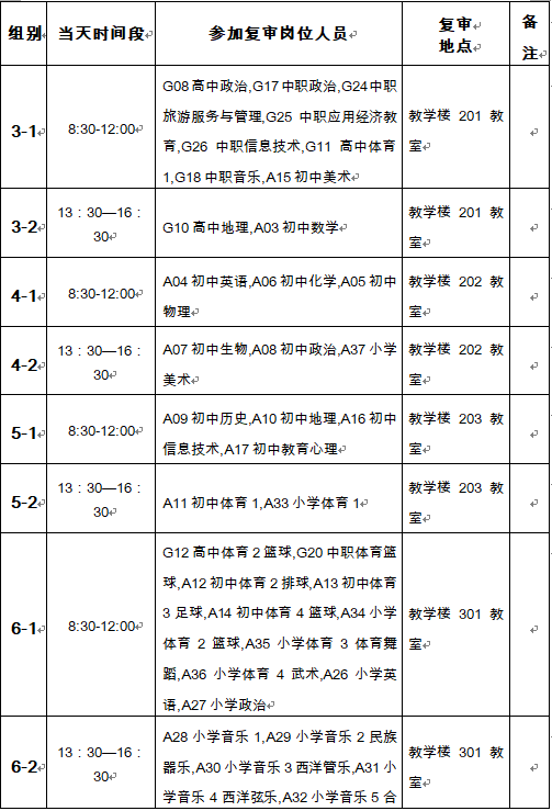 湖南教师招聘考试安排